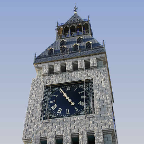 2400mm Roman clocks finished in 23 carat gold leaf