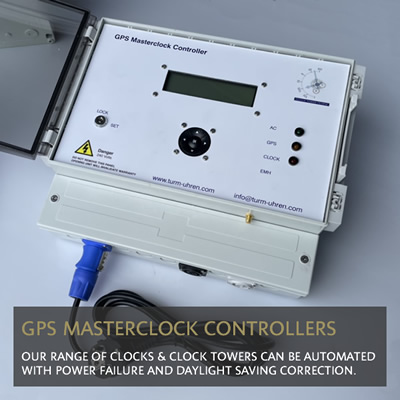 GPS masterclock controller for outdoor clocks and clock towers